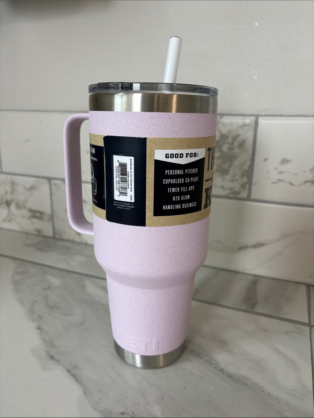 Yeti Rambler 42 oz Mug with Straw Lid Cherry Blossom - Picture 2 of 4